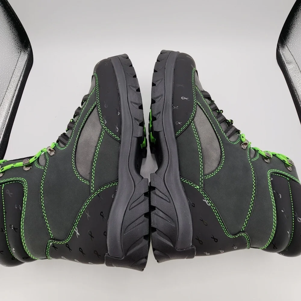 Lugz x Psychworld Ridgeline Chukka Boots Men 12 Black & Green Lace Up NEW in Box